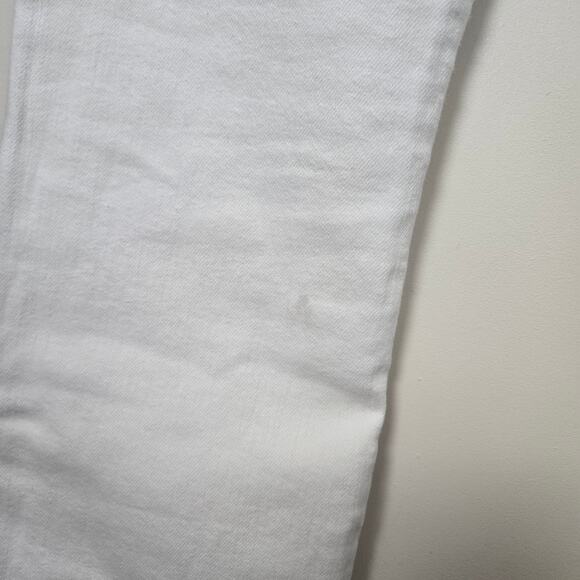 MOTHER The Insider Crop Step Fray Size 26 Fairest of Them All White Denim Jeans - Picture 10 of 12